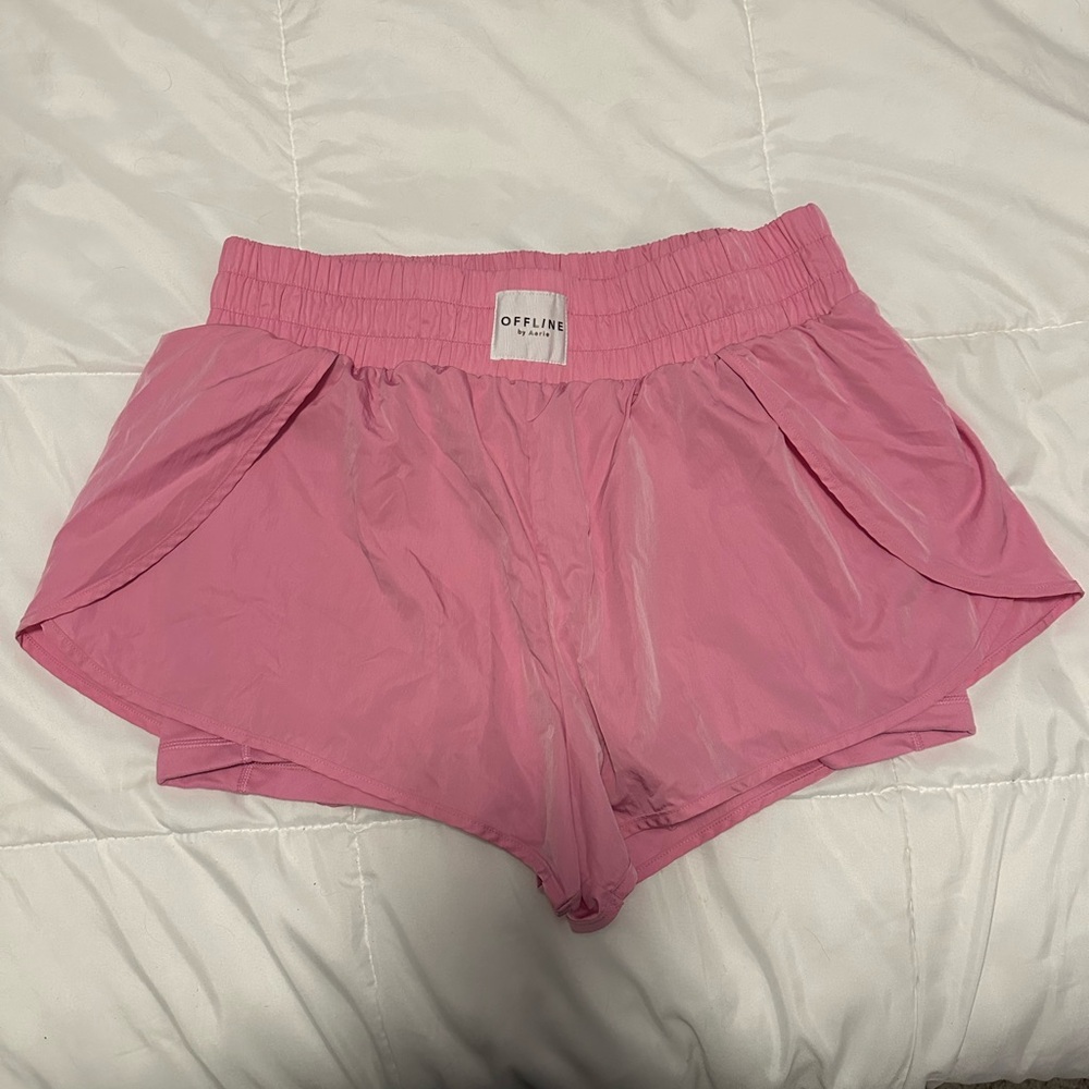 Aerie Pink Hugger Shorts